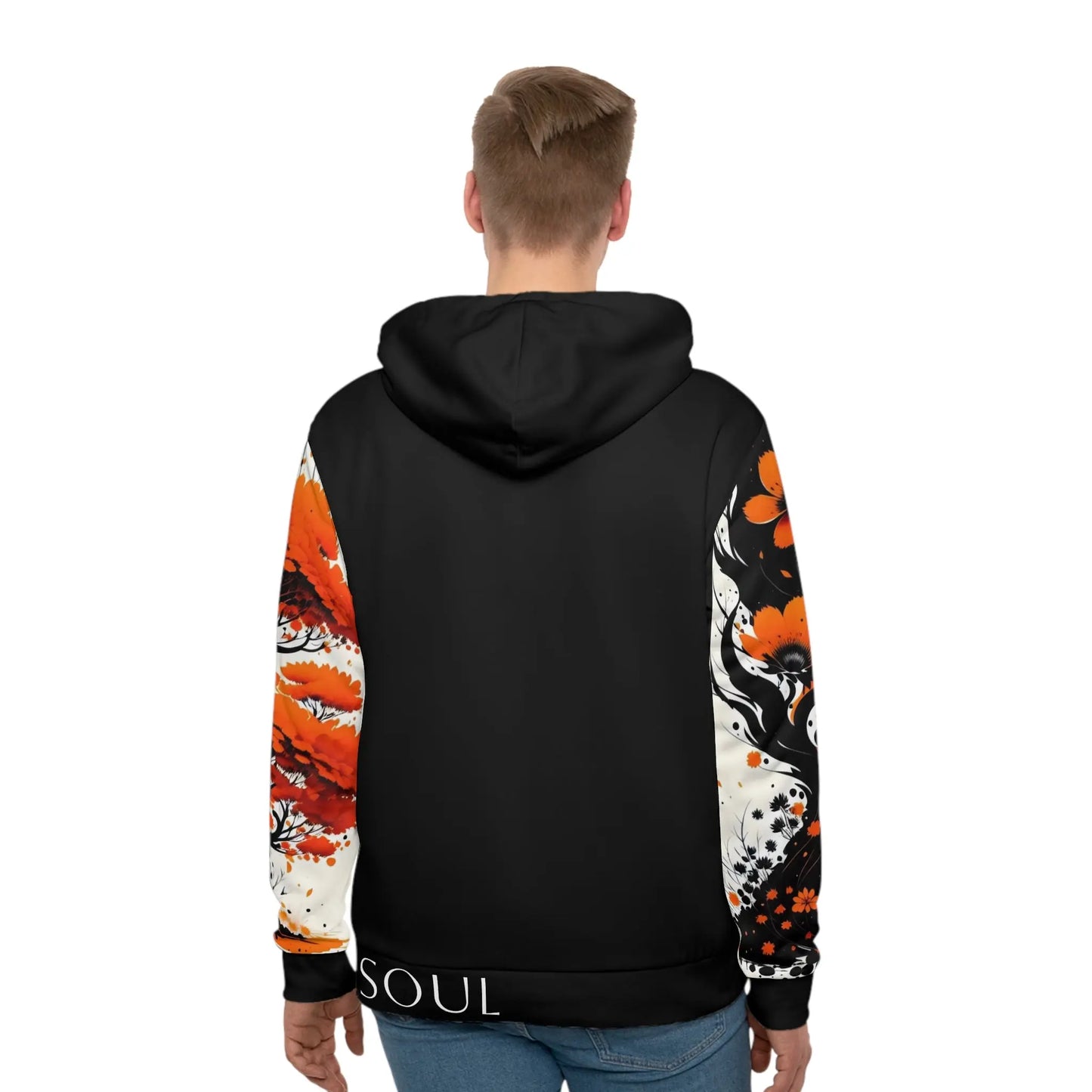 Sacral Chakra Tree Black Hoodie Printify