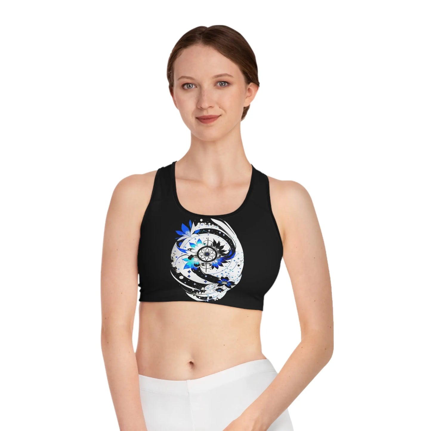 Inner Divinity Dusk Sports Bra Printify