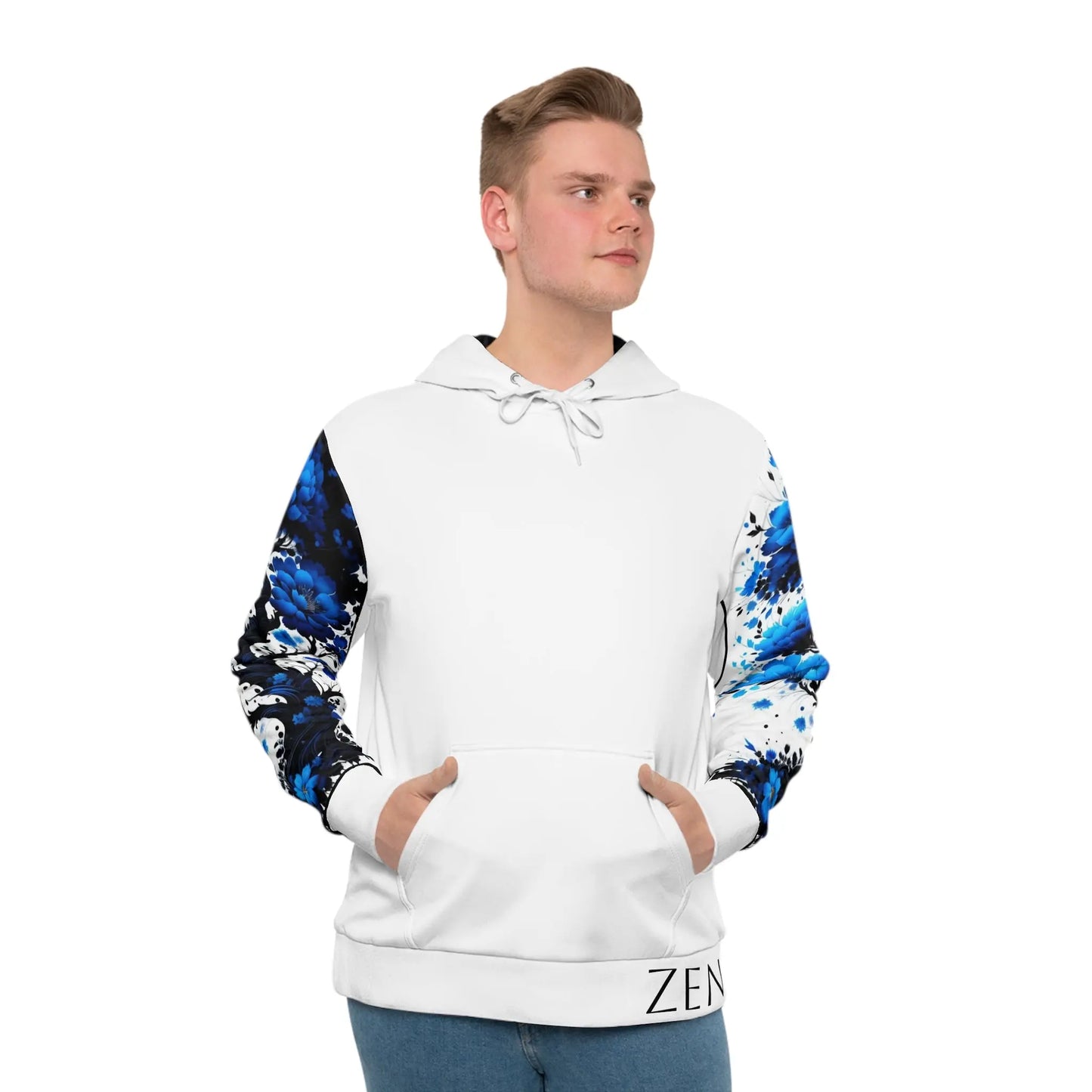 Throat Chakra Tree White Hoodie Printify