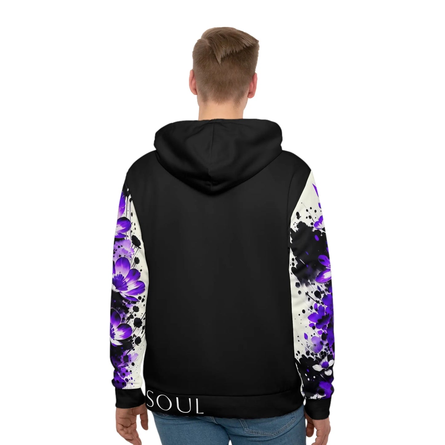 Crown Chakra Black Hoodie Printify