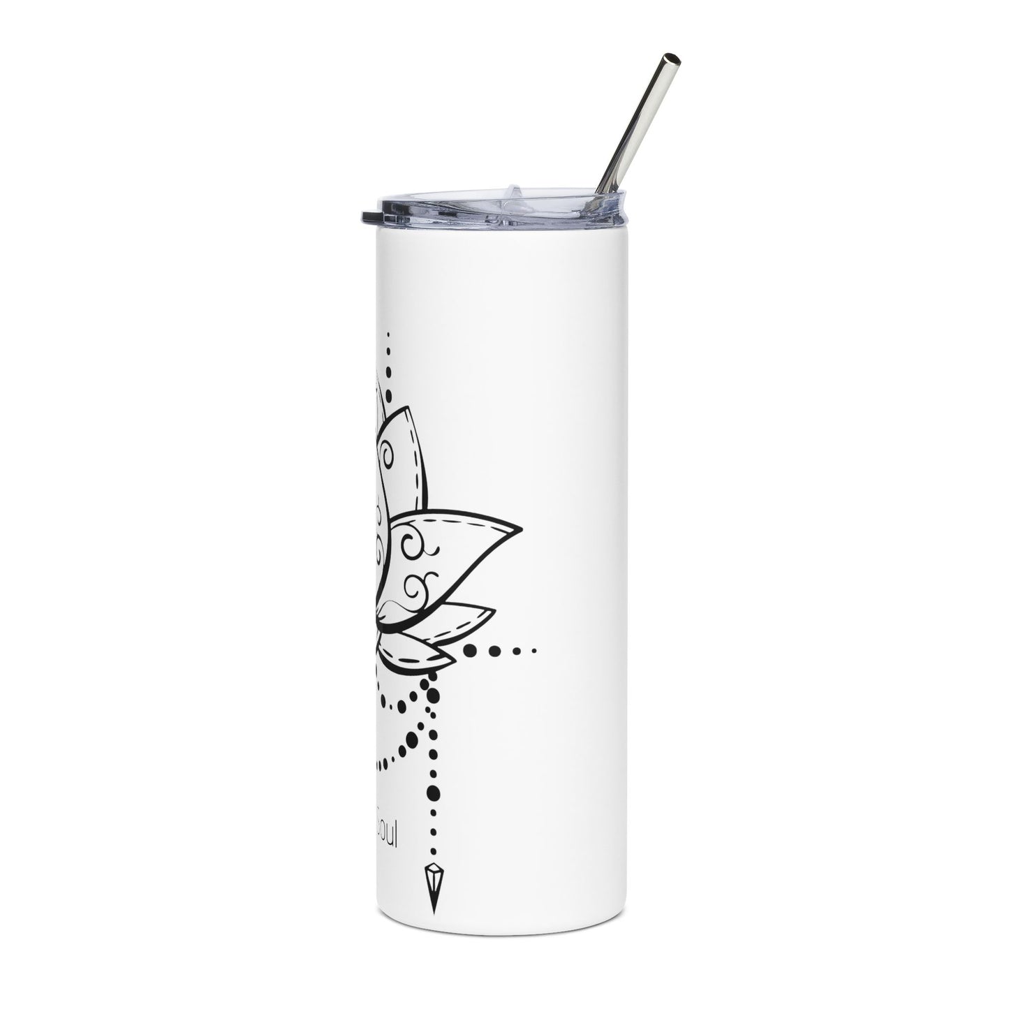 Bloom & Flow Lotus Stainless Steel Tumbler, 20oz