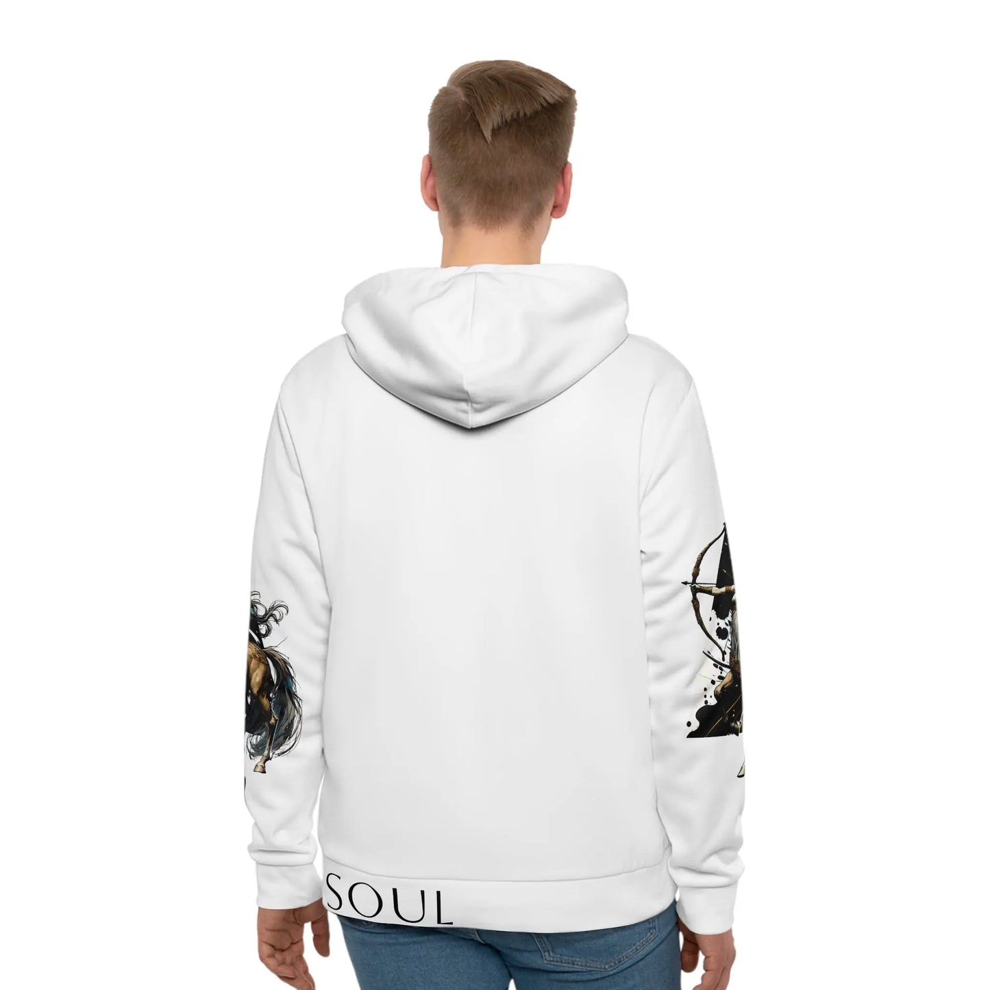 Sagittarius White Hoodie Printify