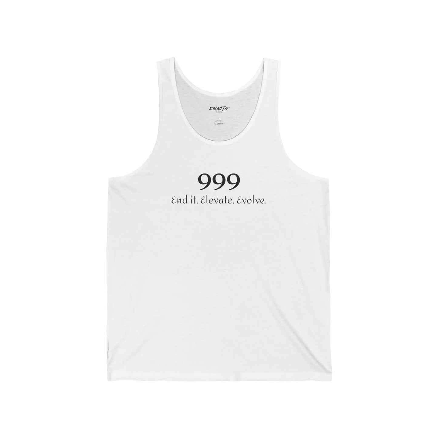 999- End it. Elevate. Evolve. Jersey Tank Printify