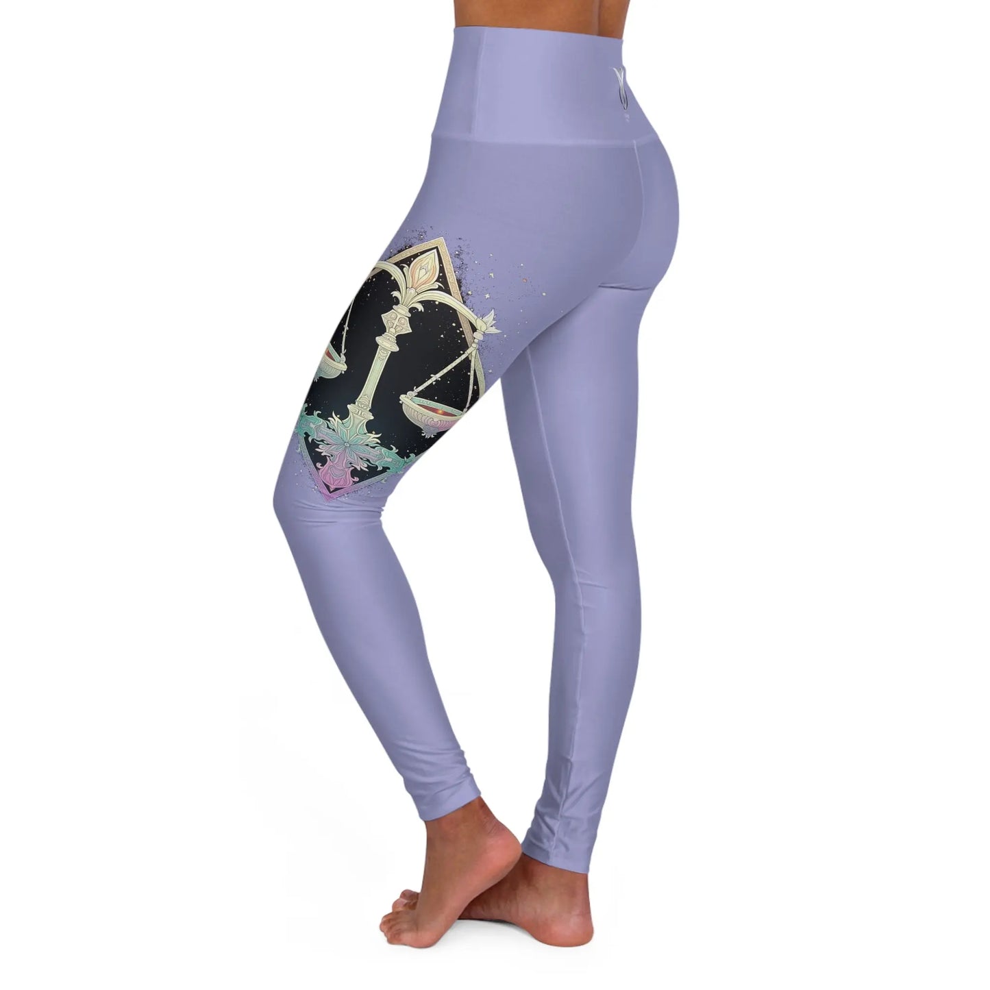 Libra Bluebell High Waisted Yoga Leggings (AOP) Printify