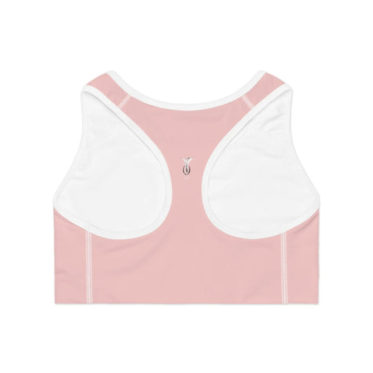Taurus Rose Quartz Sports Bra (AOP) Printify