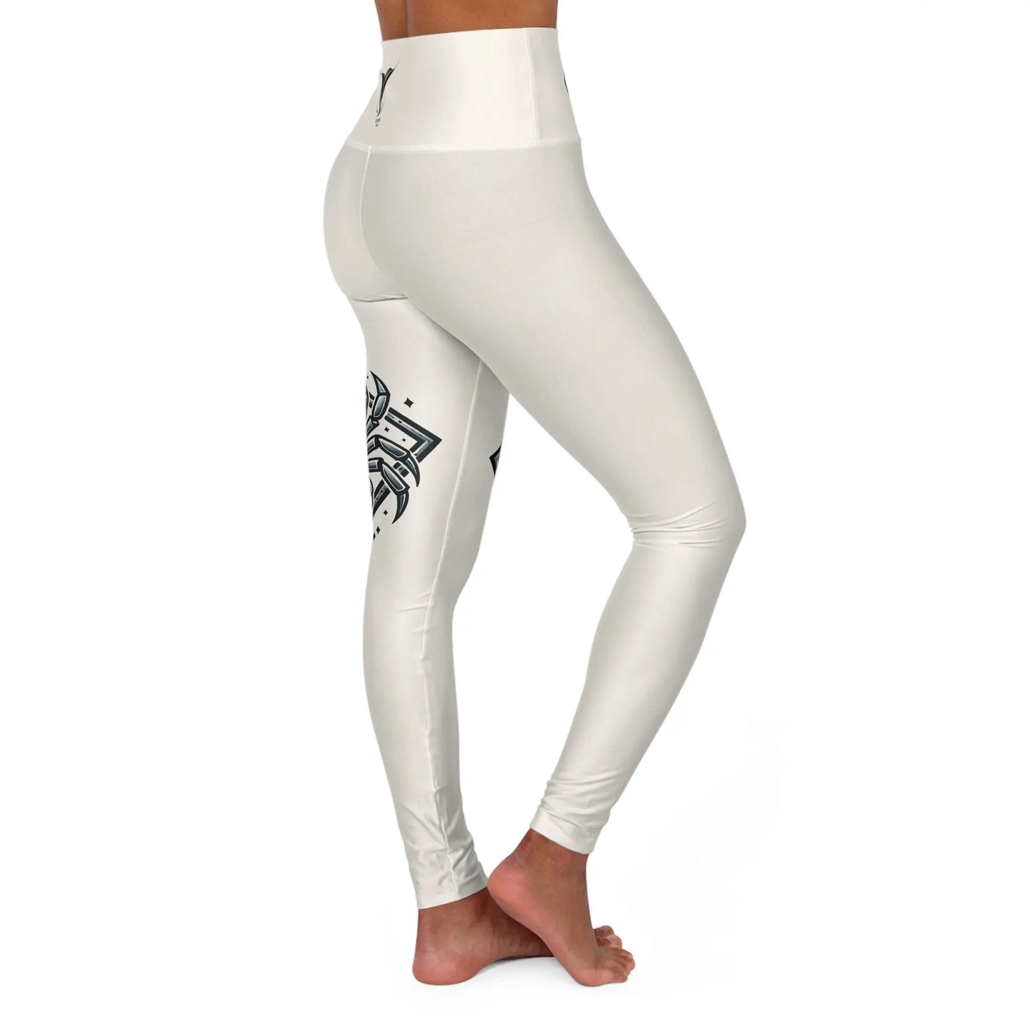 Cancer Pearl High Waisted Yoga Leggings (AOP) Printify