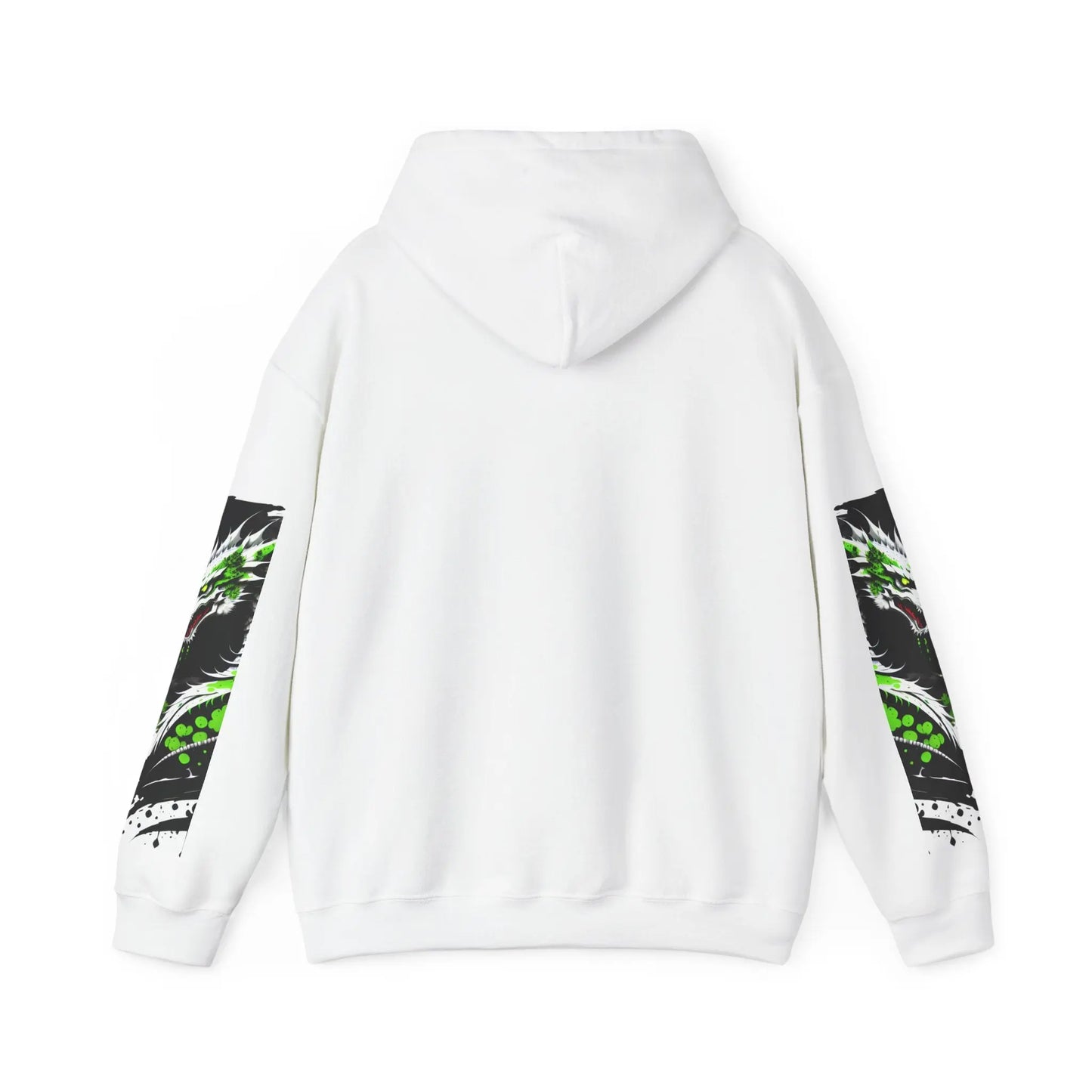Green Dragon Hooded Sweatshirt Printify