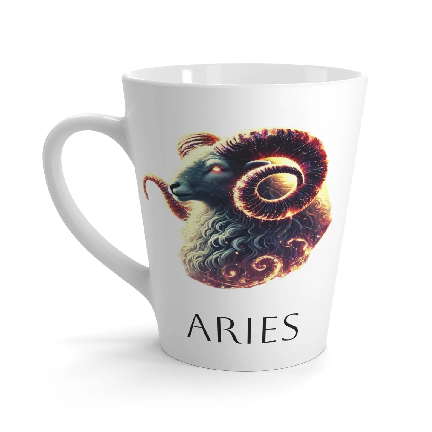 Aries Latte Mug Printify