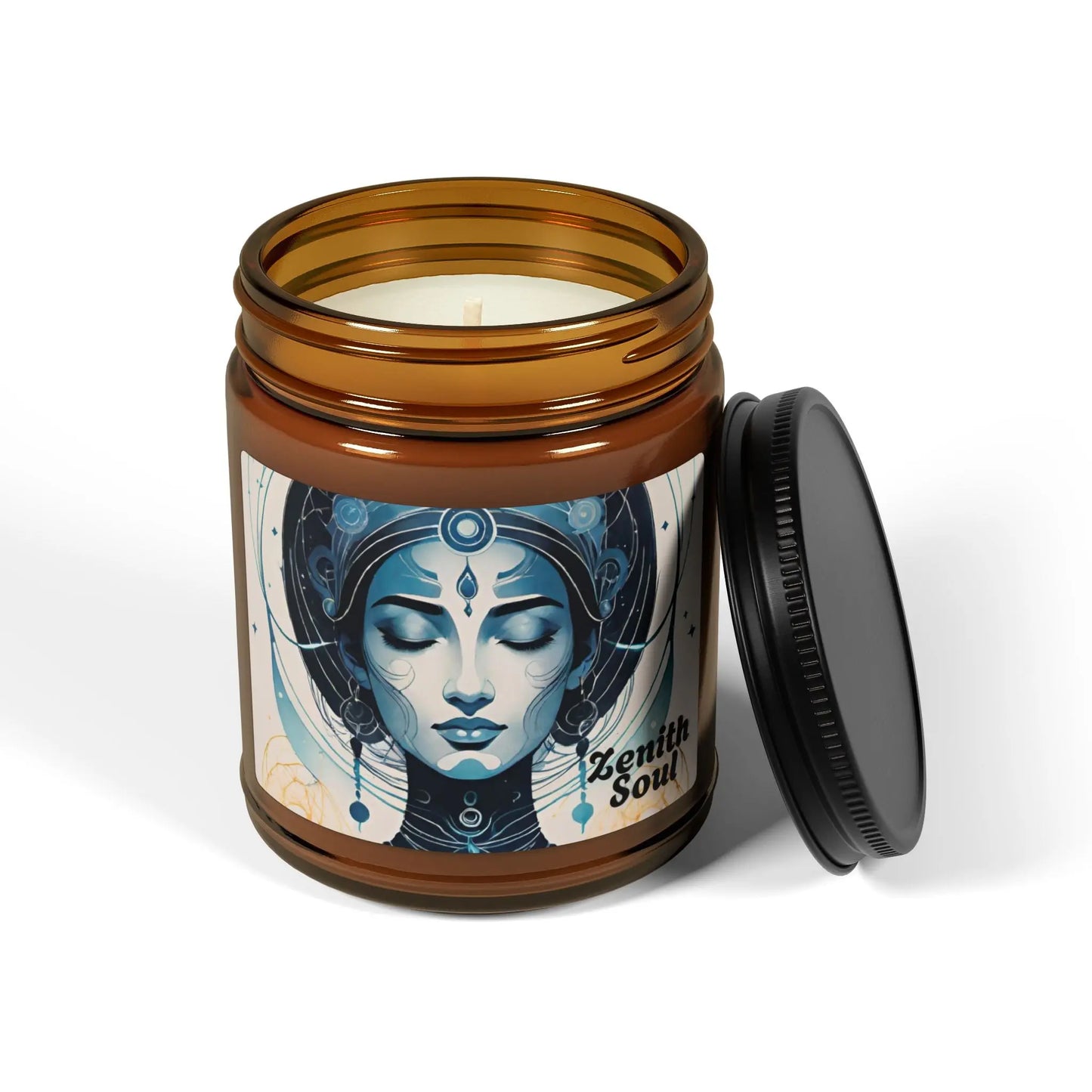 Namaste Glow - Scented Soy Candle (Multi-Size, Amber Jar) Printify