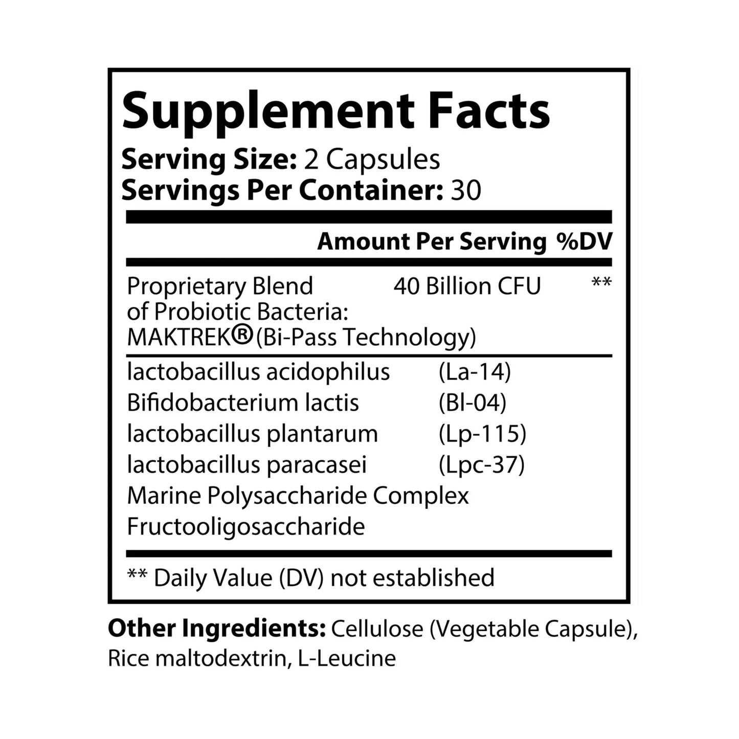 Probiotics Supplement (60 Capsules) Printify