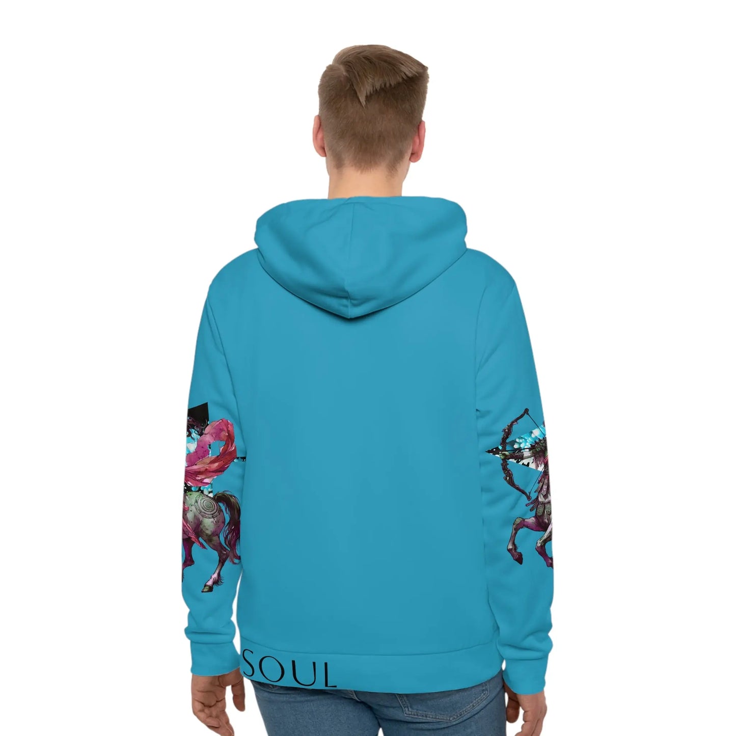 Sagittarius Turquoise Hoodie Printify