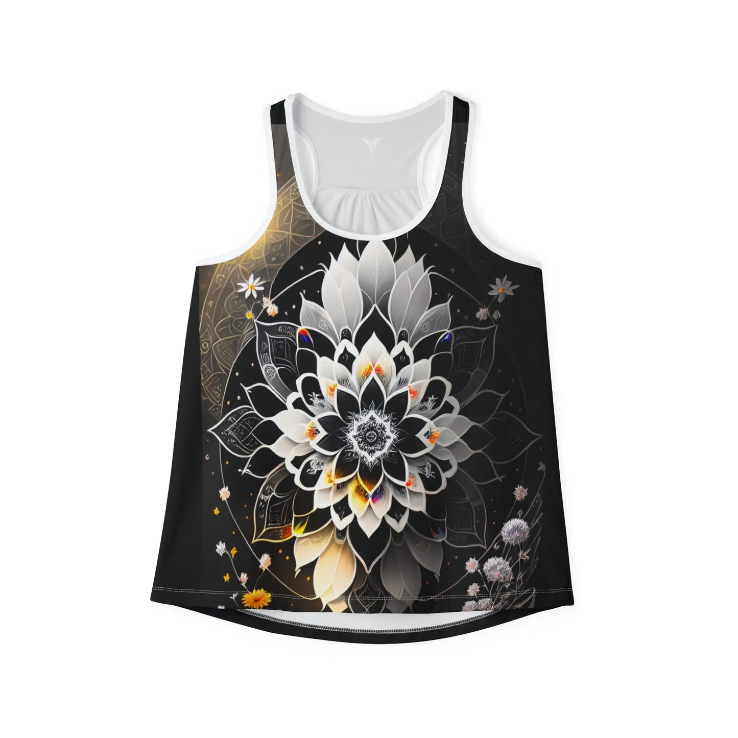 Harmonious Beauty Women's Tank Top (AOP) (w/ white trim) Printify