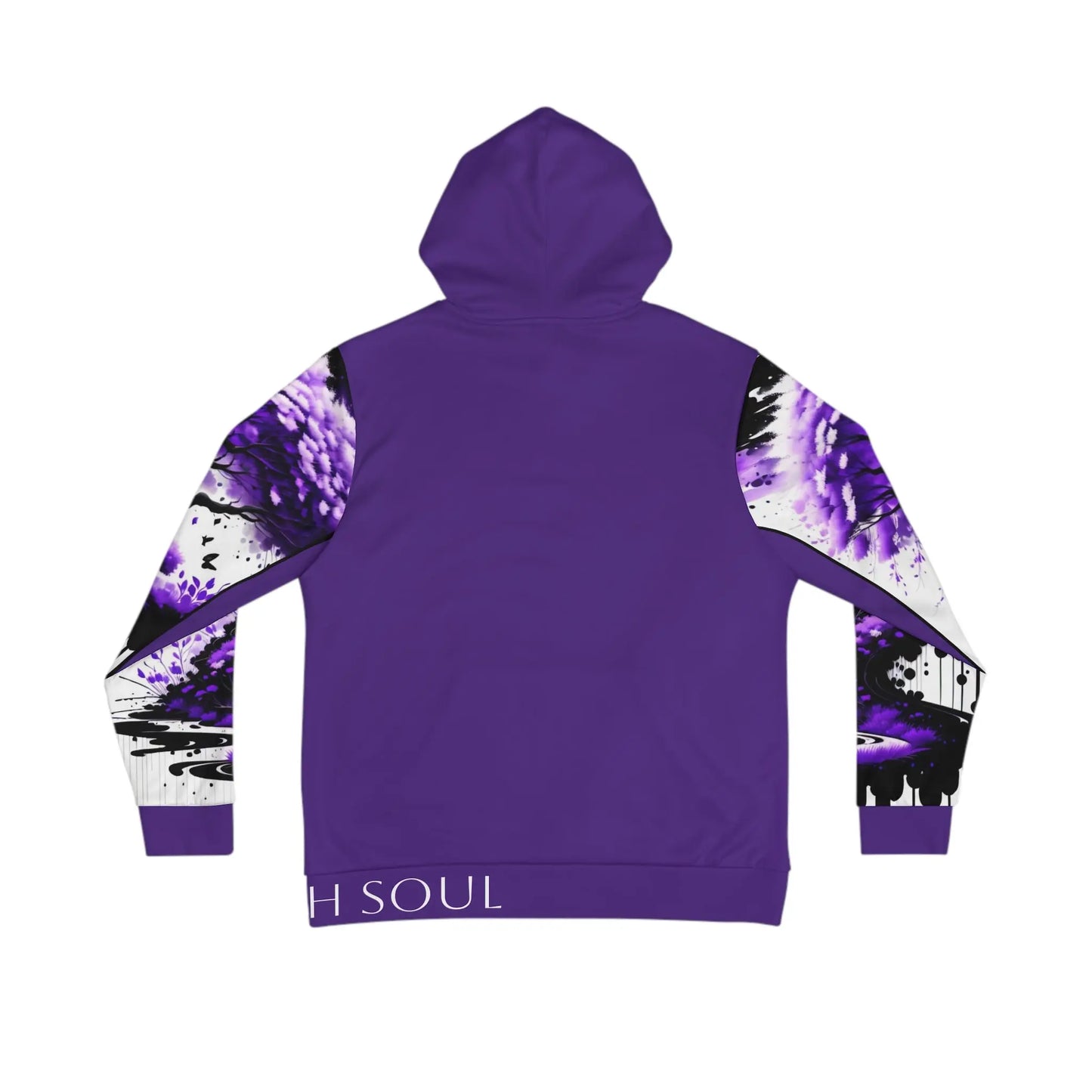 Crown Chakra Tree Purple Hoodie Printify