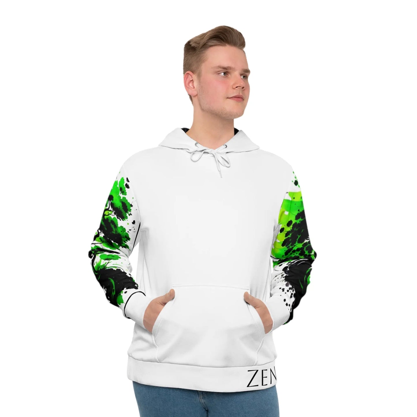 Heart Chakra Tree White Hoodie Printify