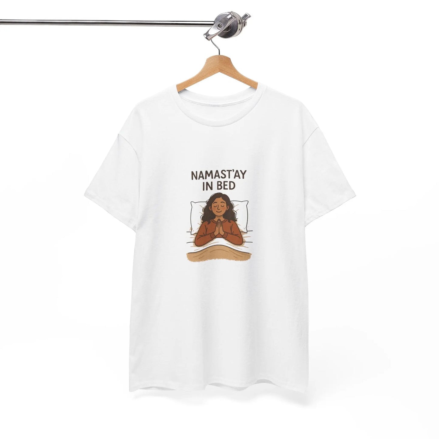 Namast'ay in Bed T-Shirt Printify