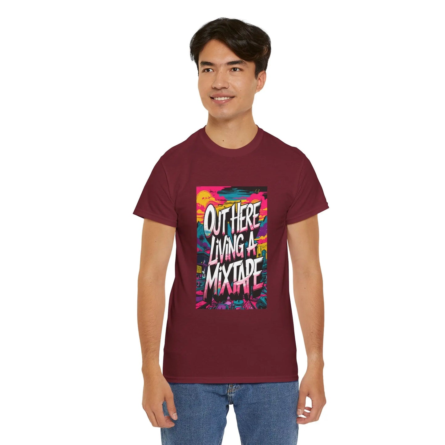 Out Here - Heavy Cotton Tee Printify