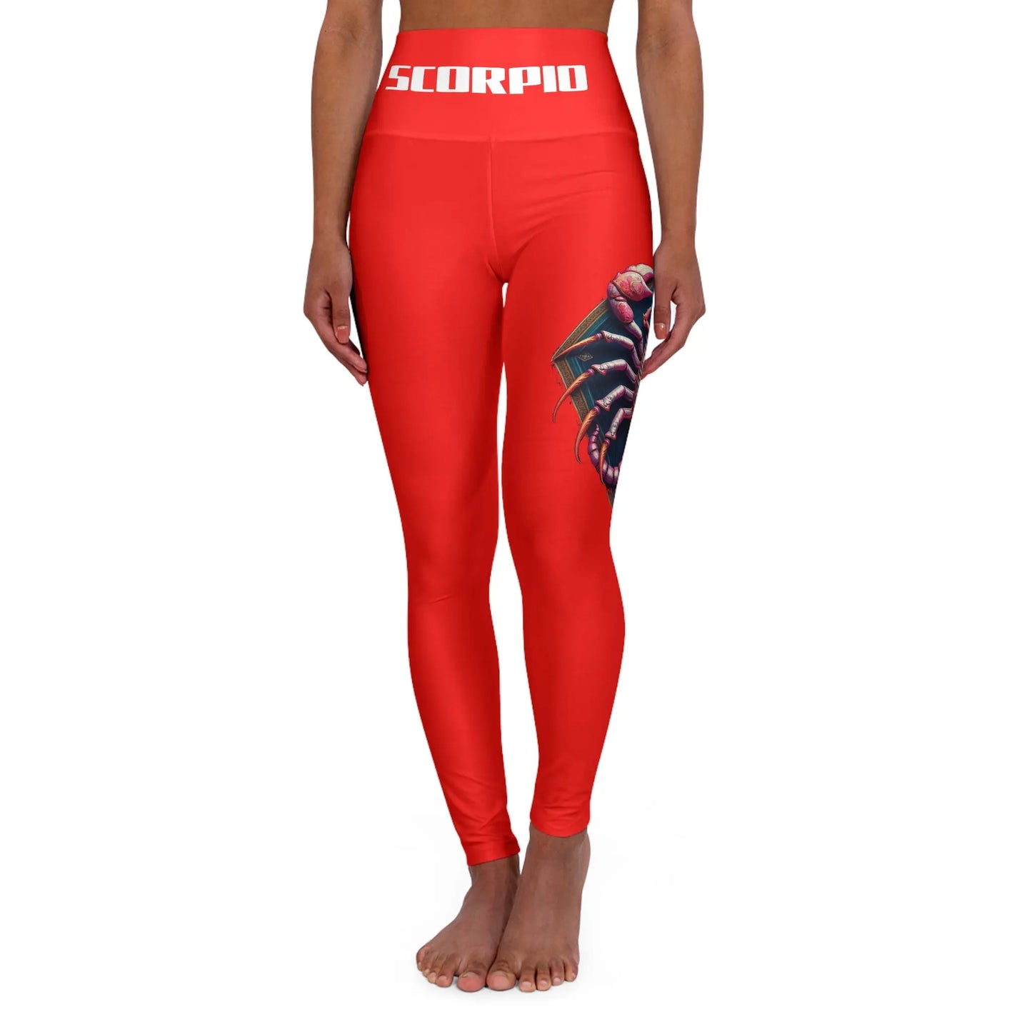 Scorpio Garnet High Waisted Yoga Leggings (AOP) Printify