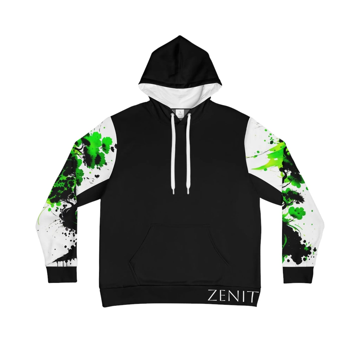 Heart Chakra Tree Black Hoodie Printify