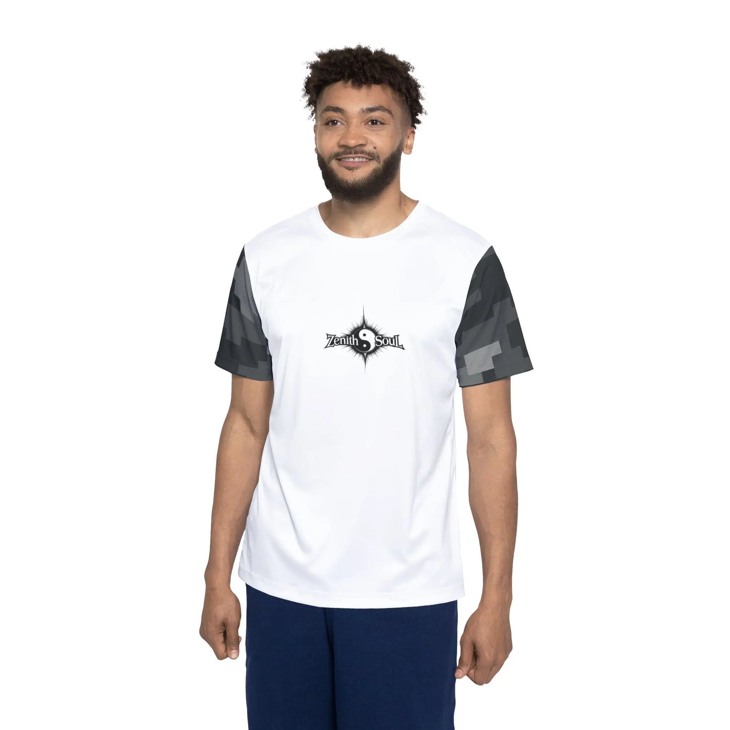 Camo Men's Sports Jersey White (AOP) Printify