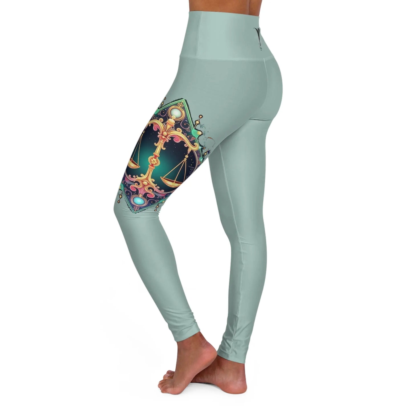 Libra Opal High Waisted Yoga Leggings (AOP) Printify