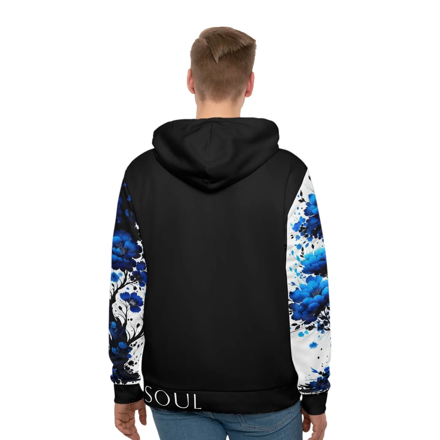 Throat Chakra Tree Black Hoodie Printify