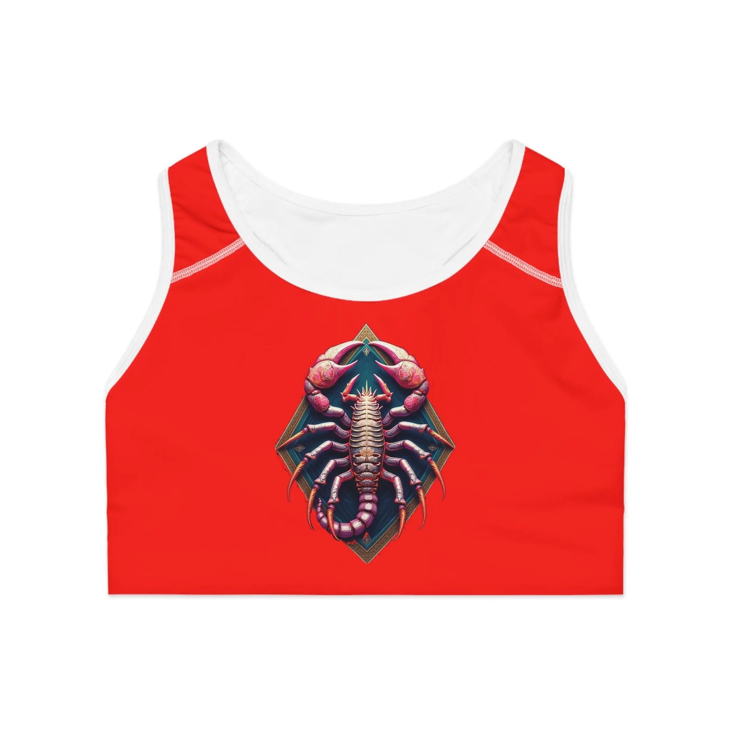 Scorpio Garnet Sports Bra (AOP) Printify