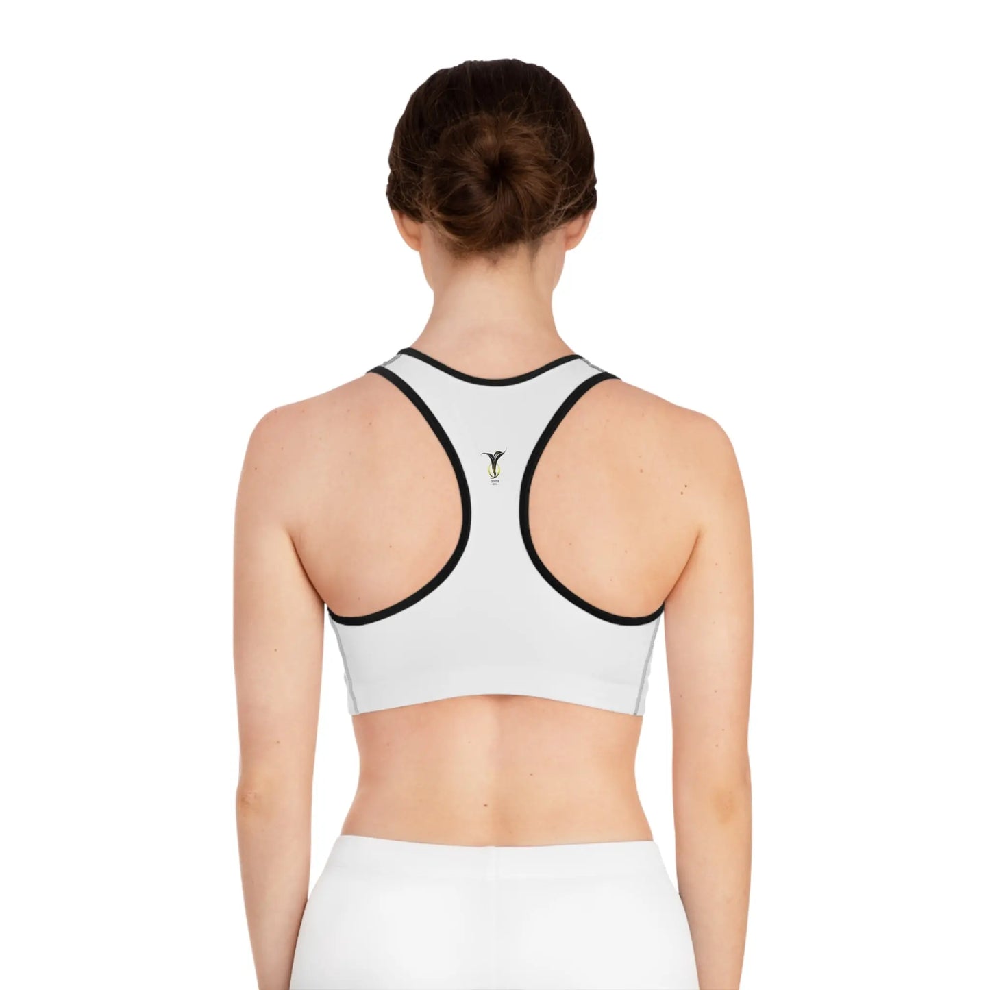Sagittarius White Sports Bra (AOP) Printify