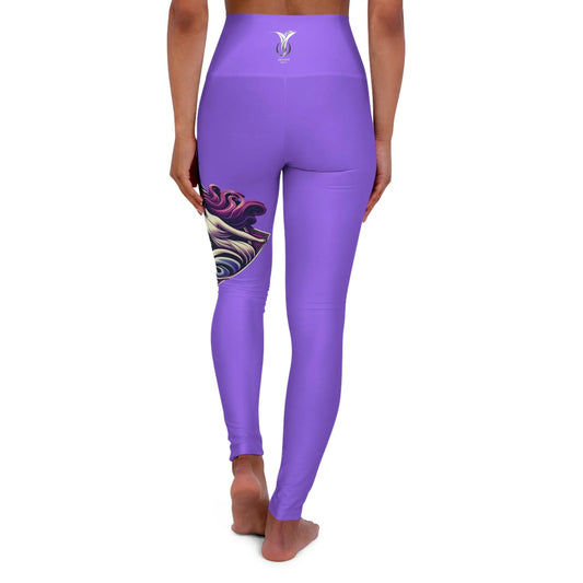 Aquarius Amethyst High Waisted Yoga Leggings (AOP) Printify