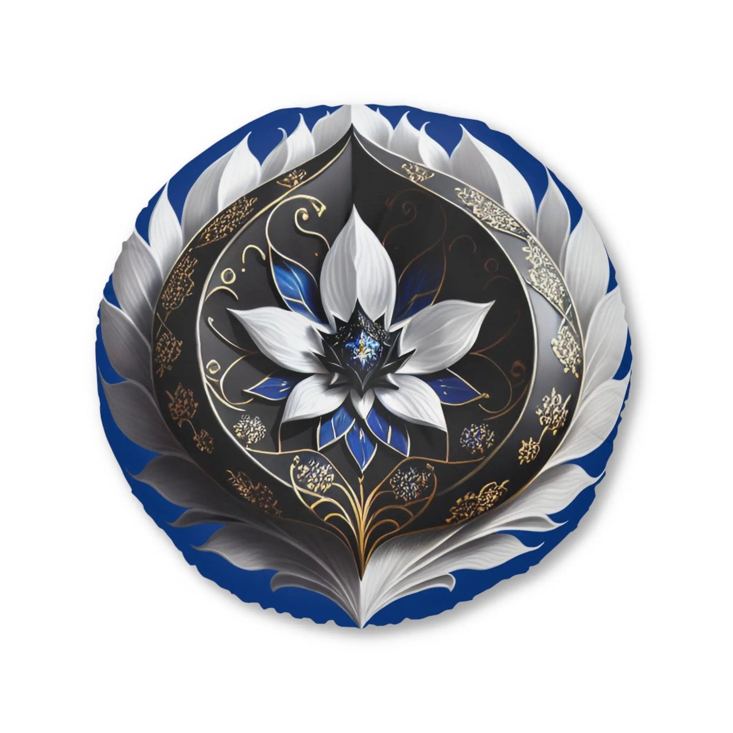 Inner Divinity Meditation Pillow, Round Printify