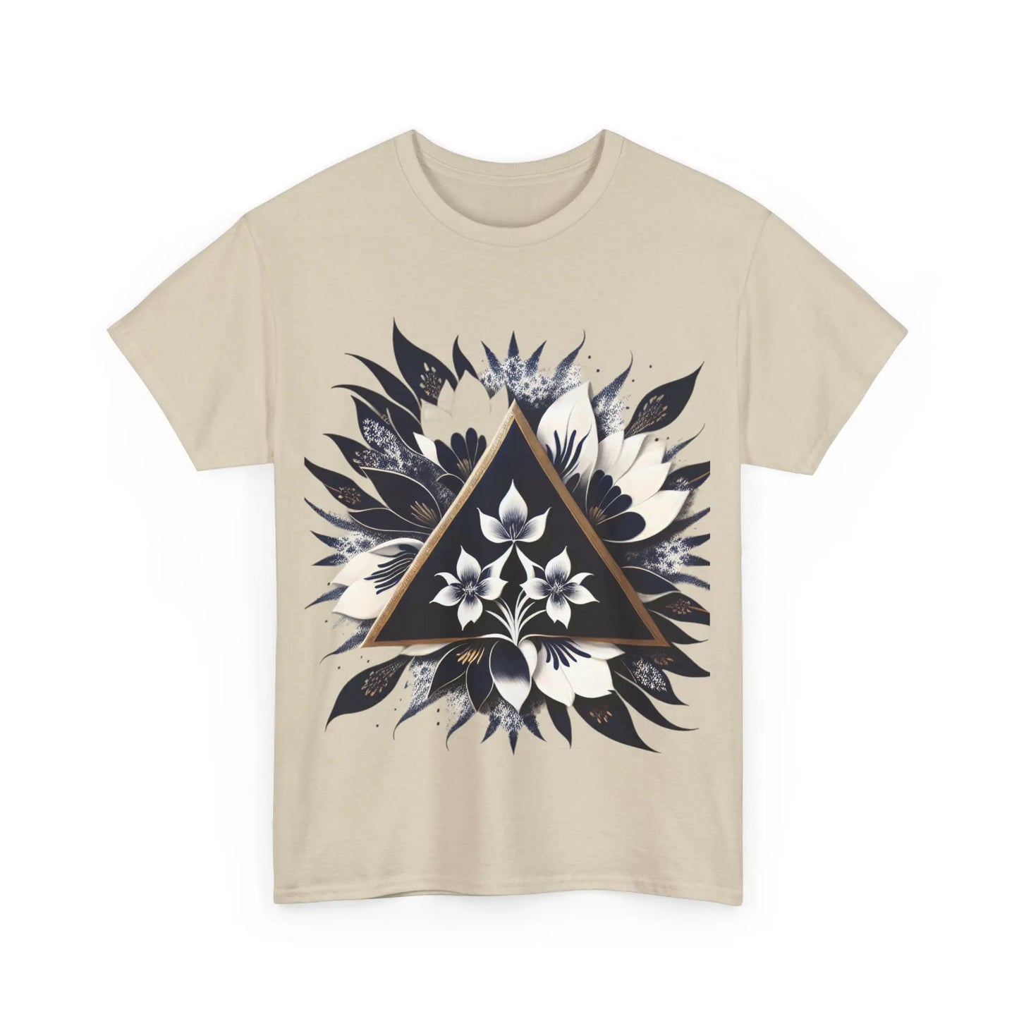 Floral Apex Unisex Heavy Cotton Tee - Zenith Soul LLC