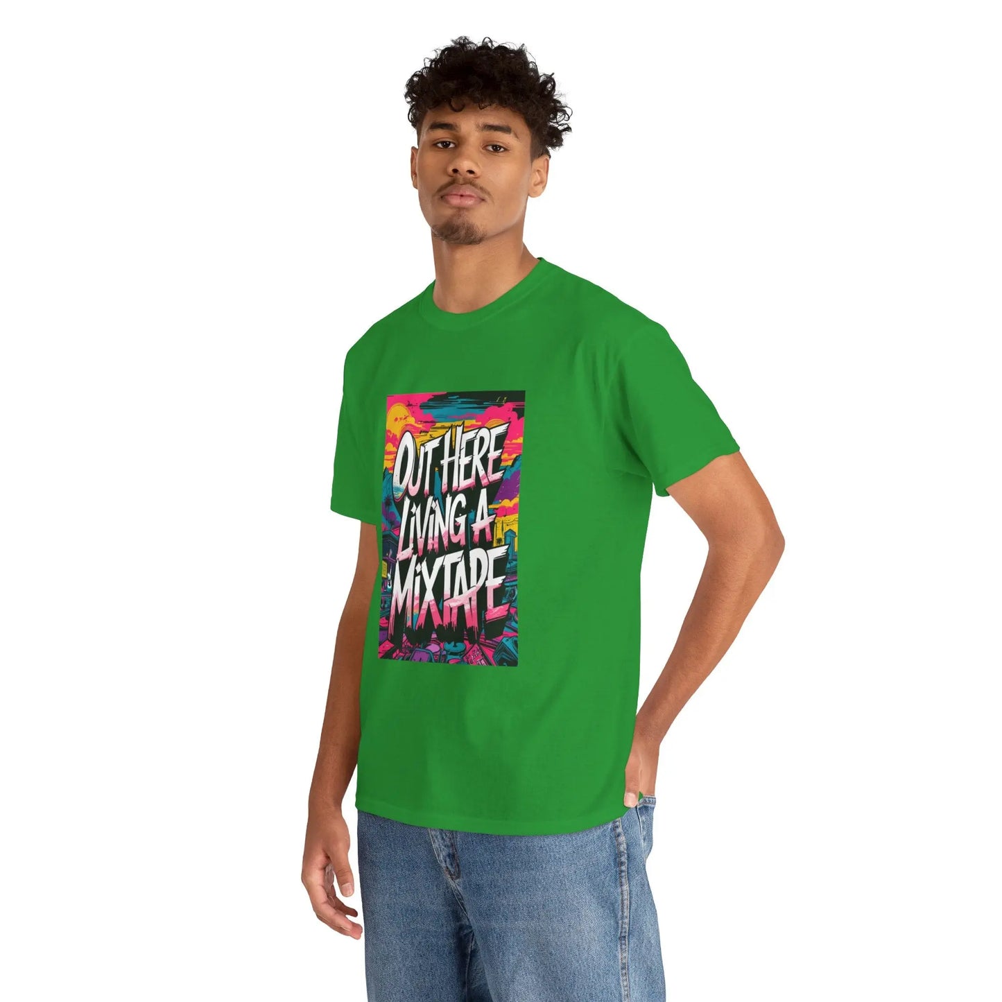 Out Here - Heavy Cotton Tee Printify