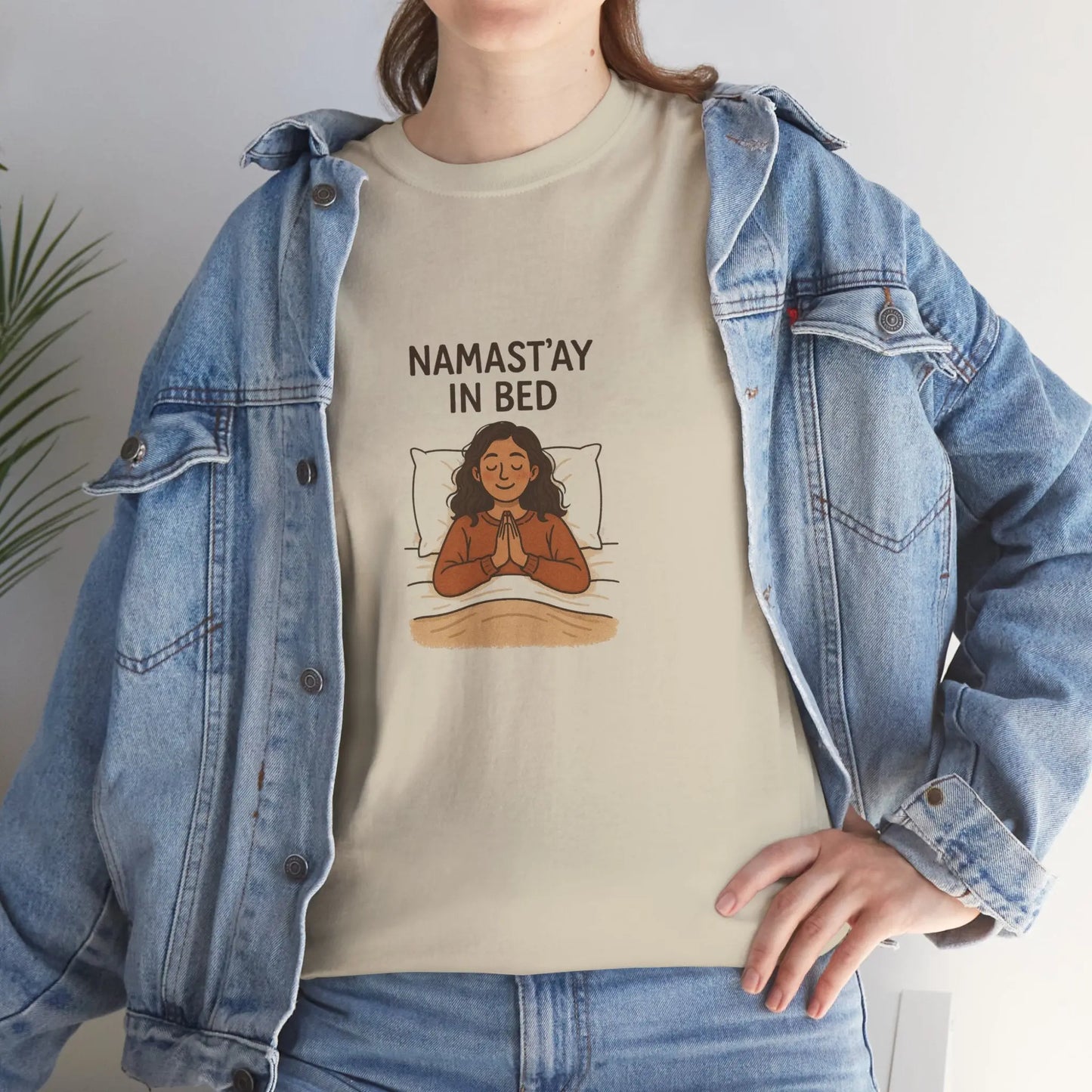 Namast'ay in Bed T-Shirt Printify