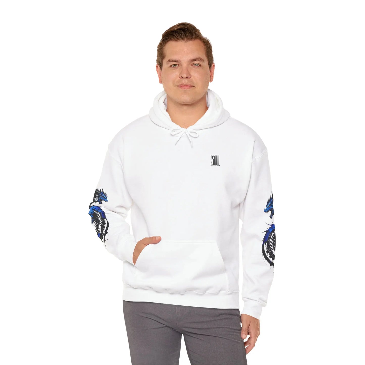 Blue Dragon Hooded Sweatshirt Printify