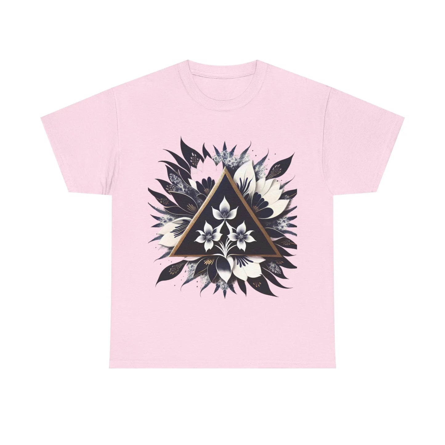 Floral Apex Unisex Heavy Cotton Tee - Zenith Soul LLC