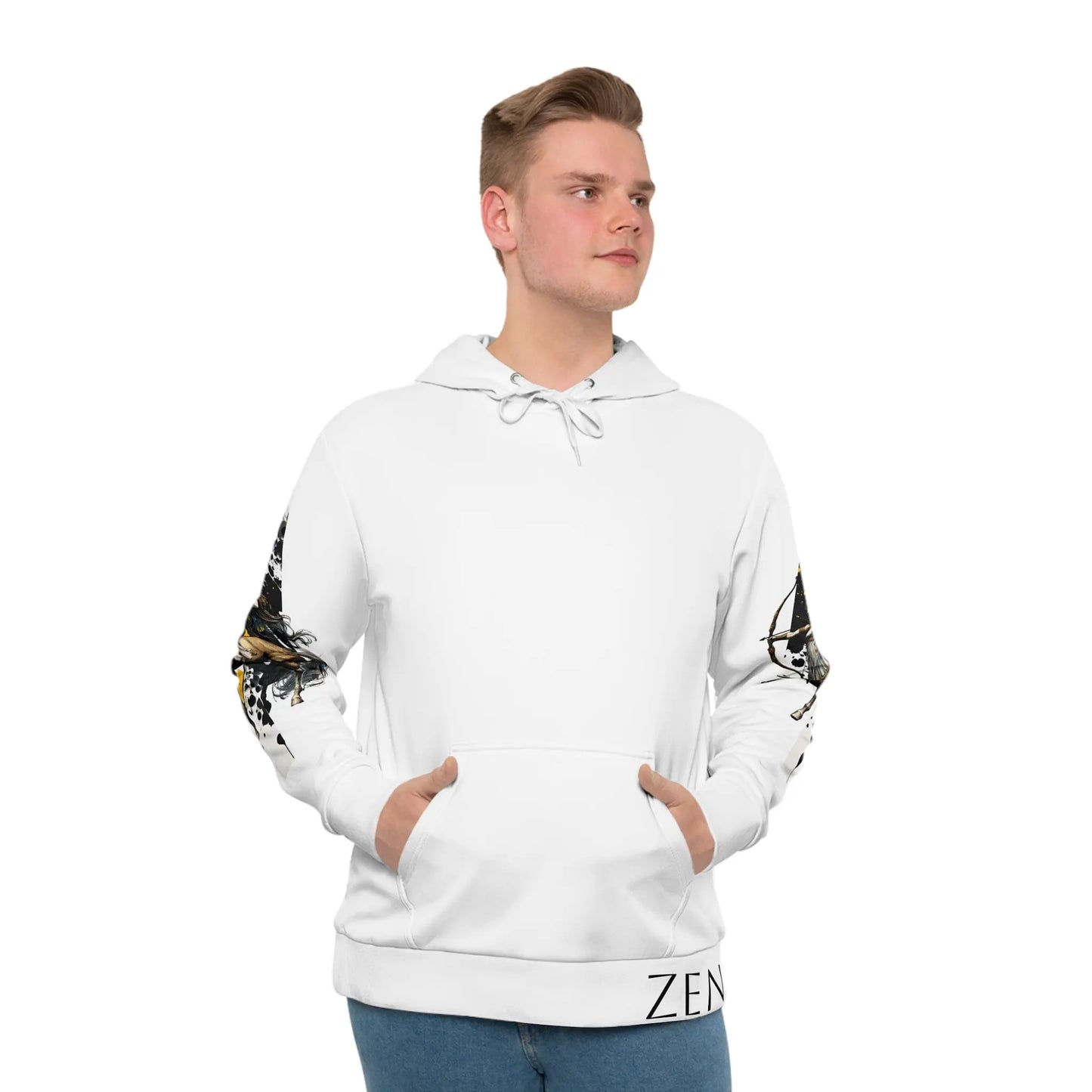 Sagittarius White Hoodie Printify