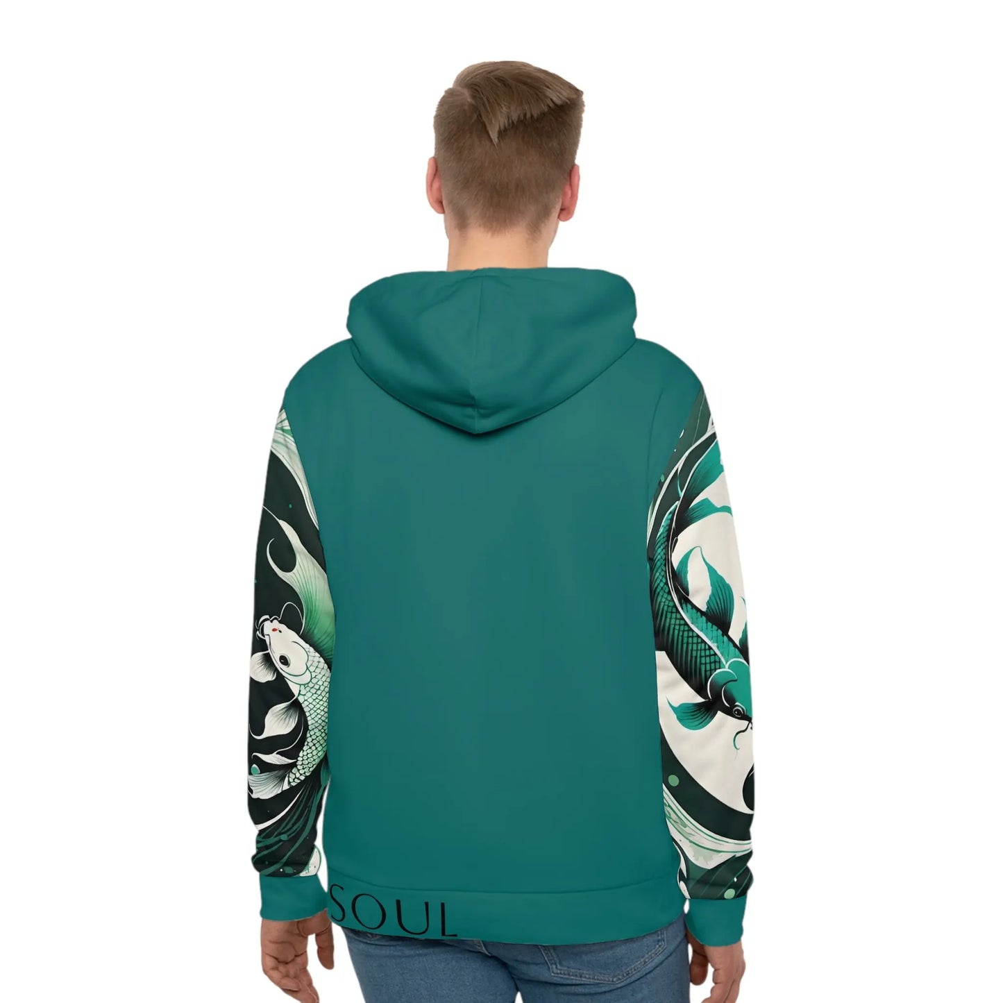 Pisces Dark Aquamarine Hoodie Printify