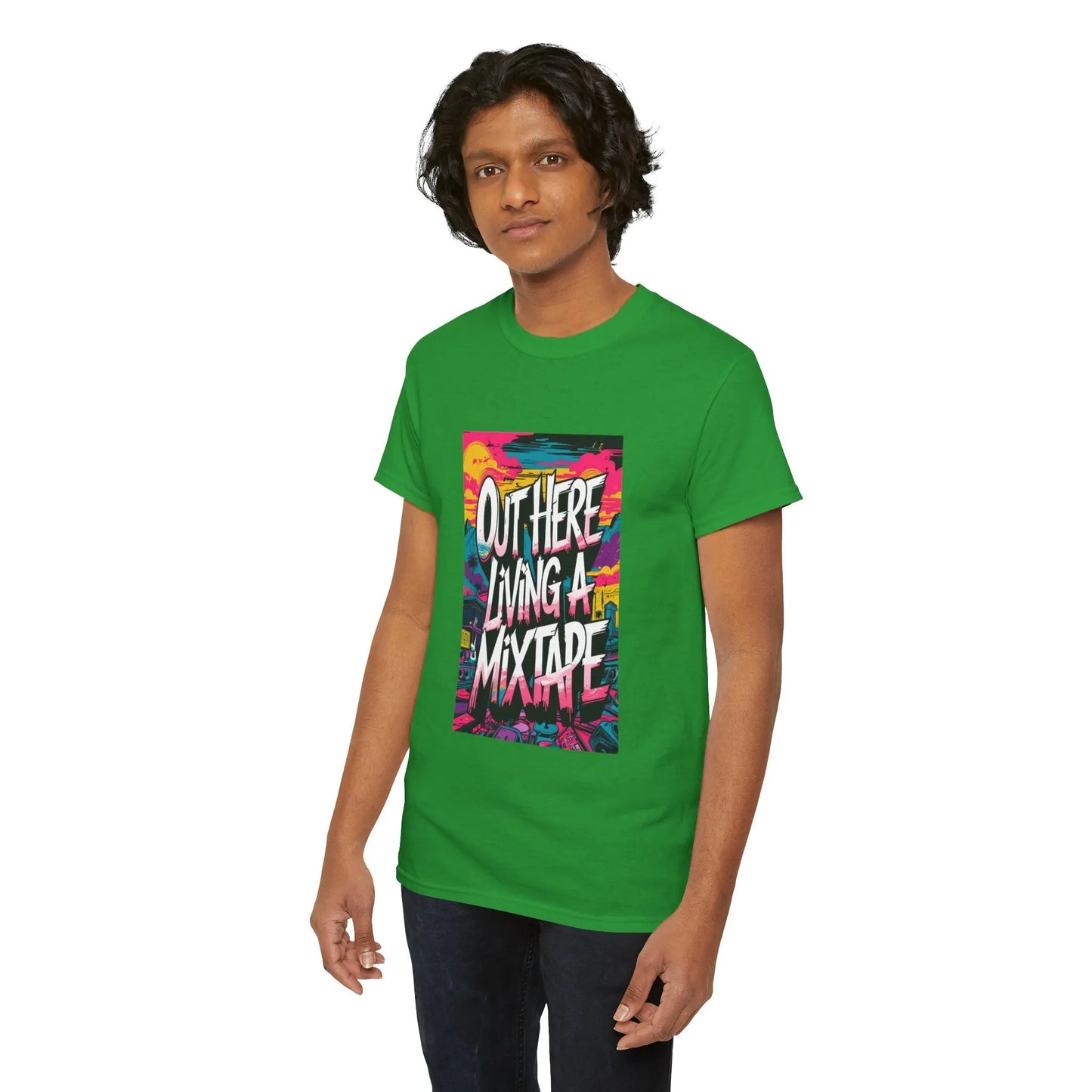 Out Here - Heavy Cotton Tee Printify