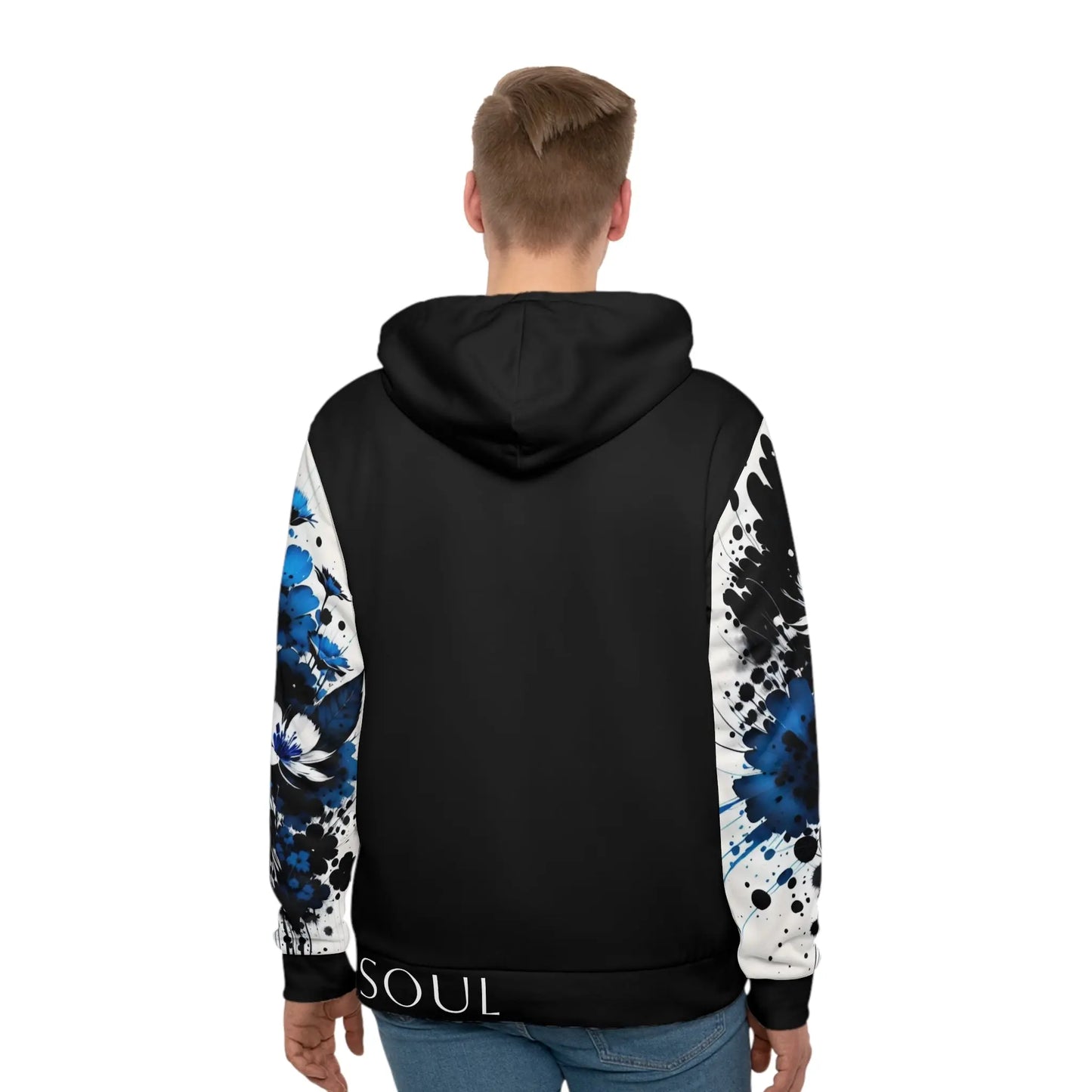 Throat Chakra Black Hoodie Printify