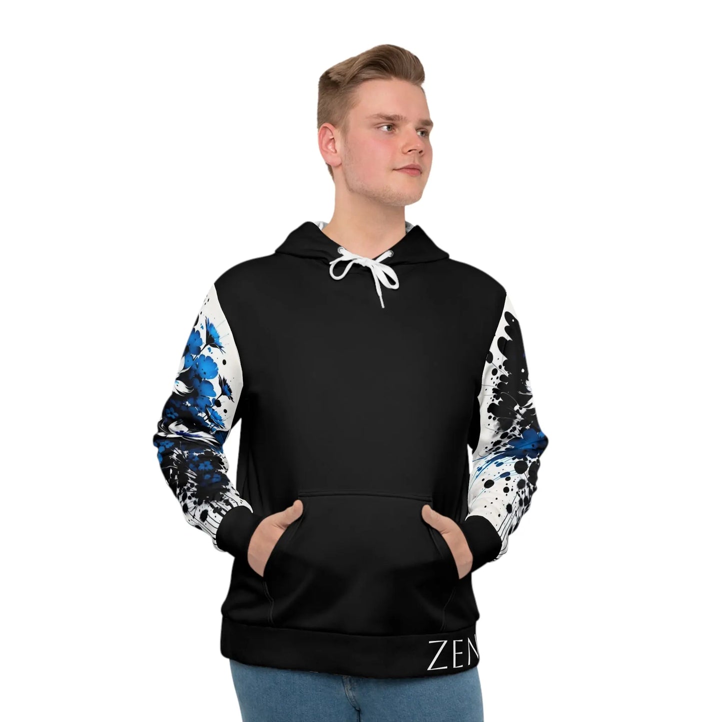 Throat Chakra Black Hoodie Printify