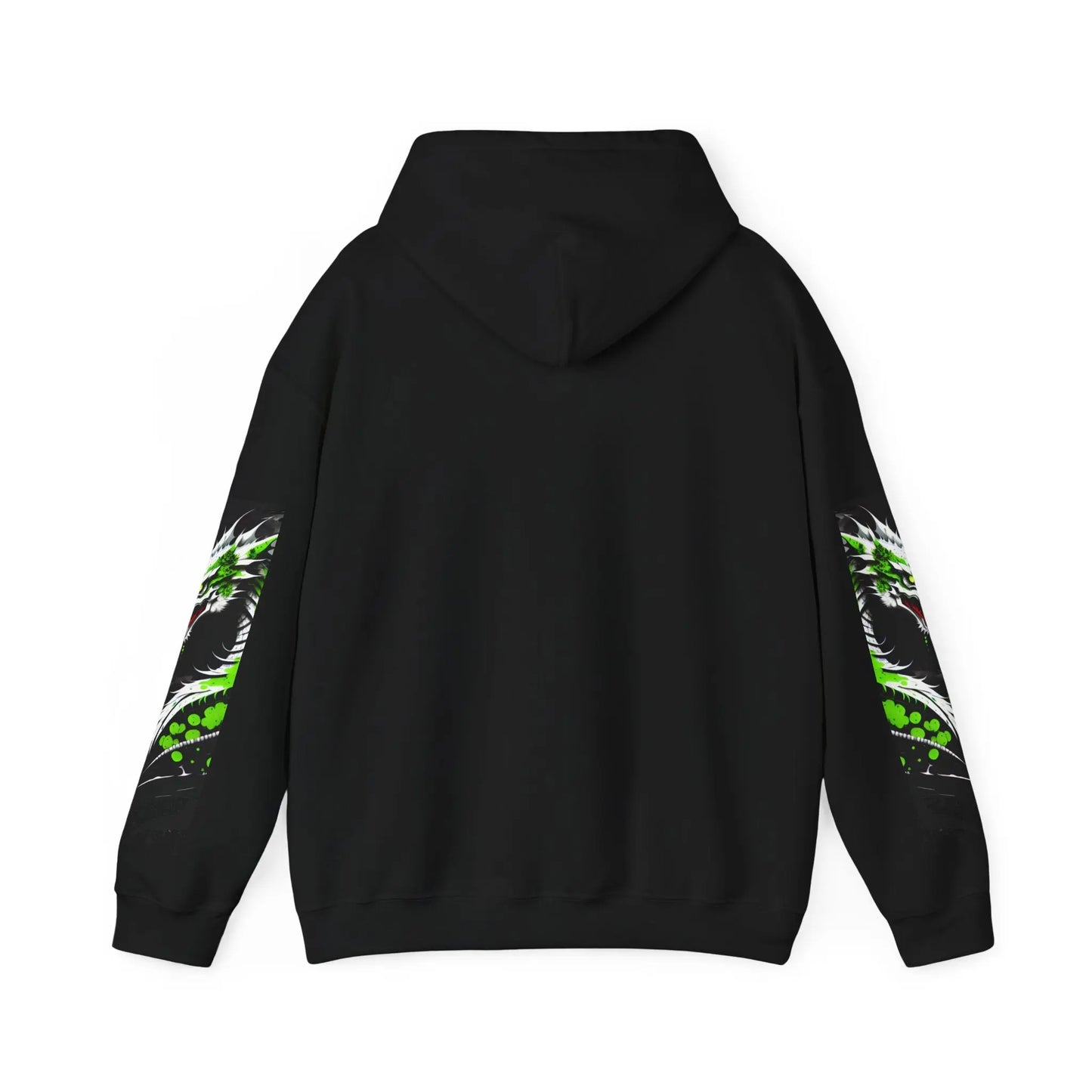 Green Dragon Hooded Sweatshirt Printify