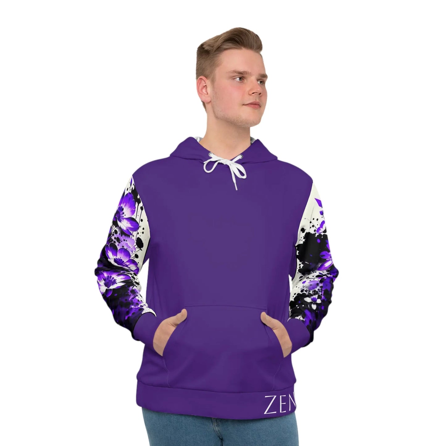 Crown Chakra Purple Hoodie Printify
