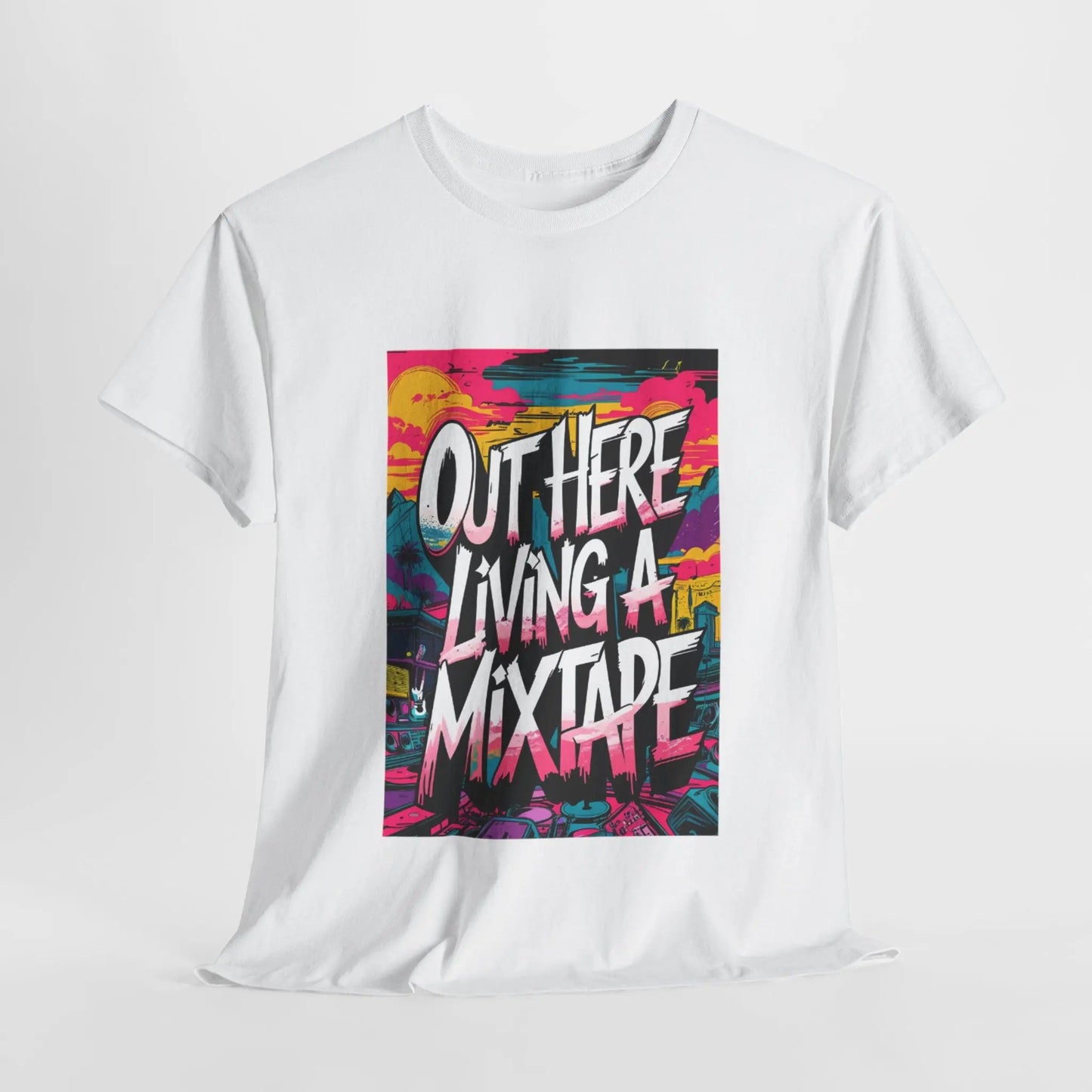 Out Here - Heavy Cotton Tee Printify