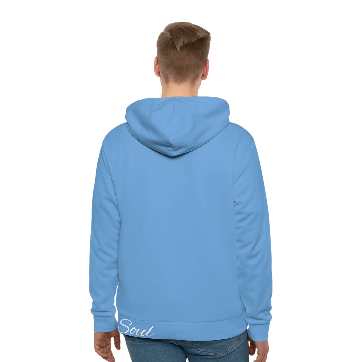 Tranquil Space Light Blue Hoodie Printify