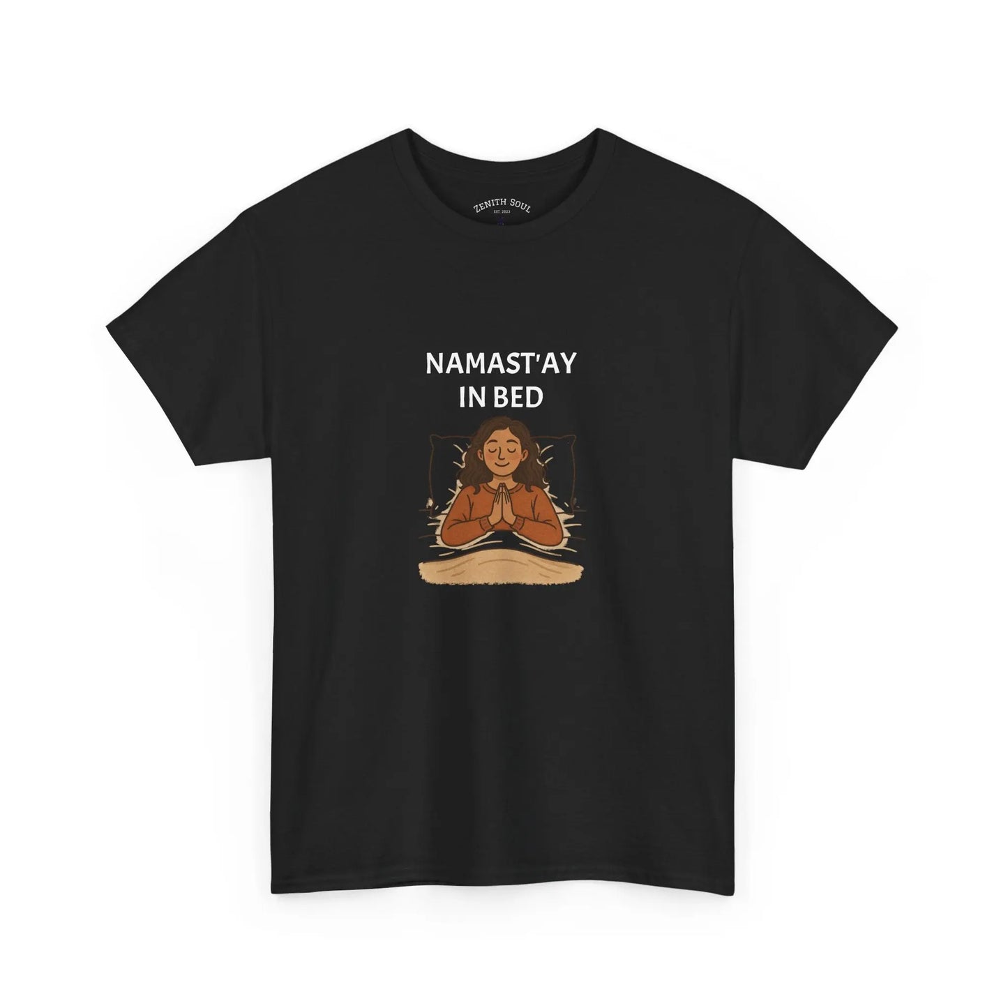 Namast'ay in Bed T-Shirt Printify