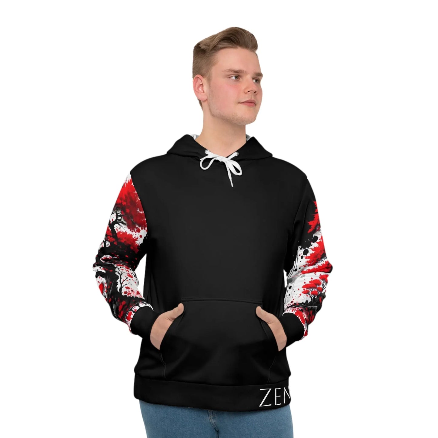 Root Chakra Black Hoodie Printify