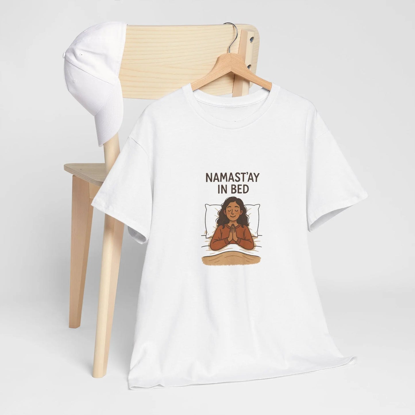Namast'ay in Bed T-Shirt Printify