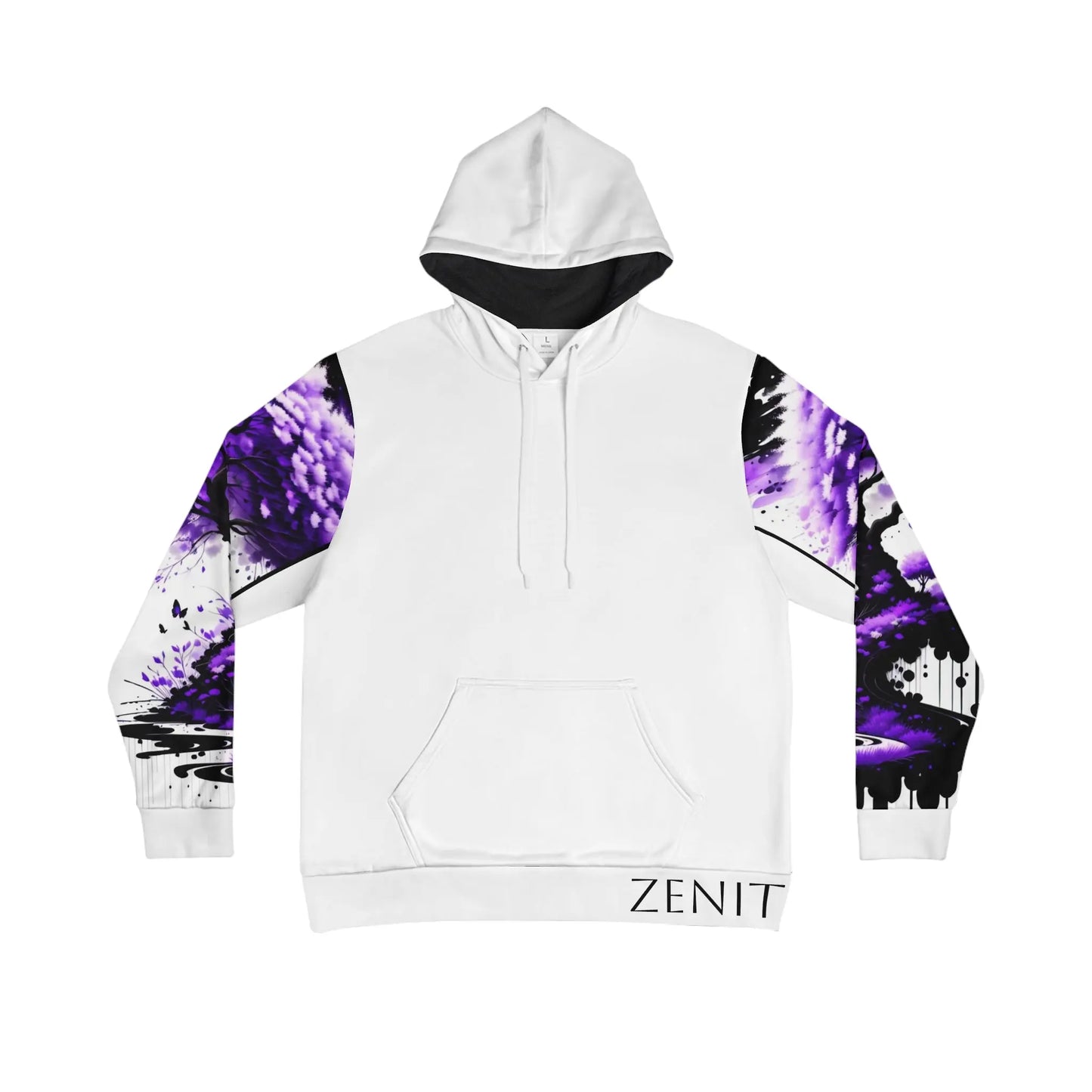 Crown Chakra Tree White Hoodie Printify