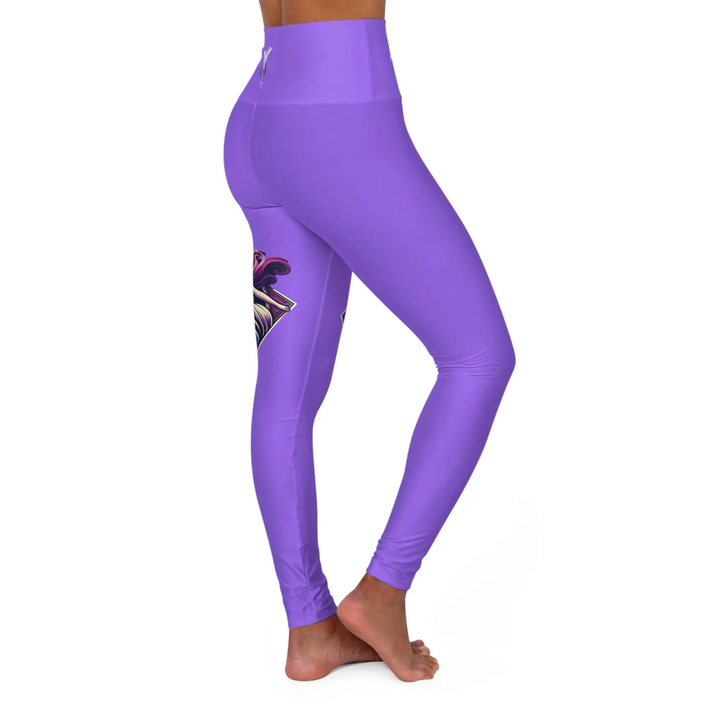 Aquarius Amethyst High Waisted Yoga Leggings (AOP) Printify