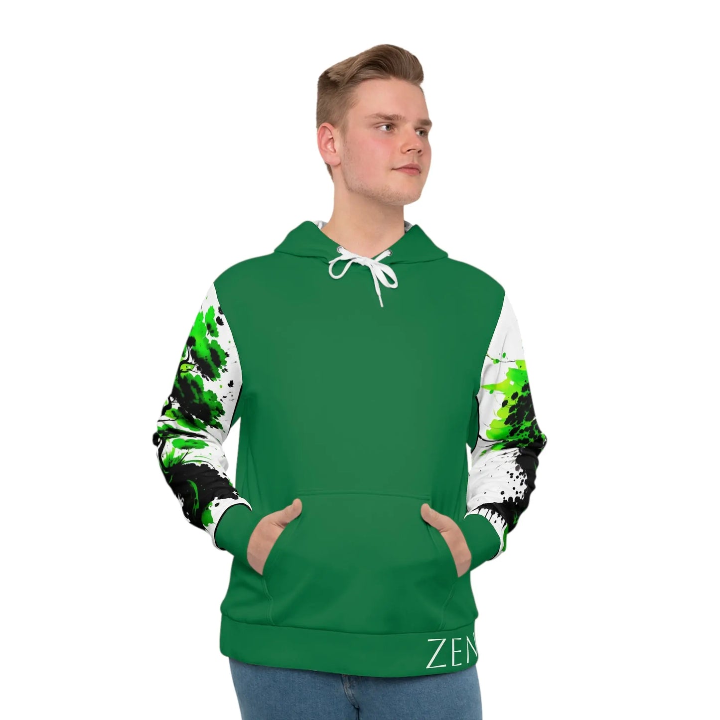 Heart Chakra Tree Green Hoodie Printify
