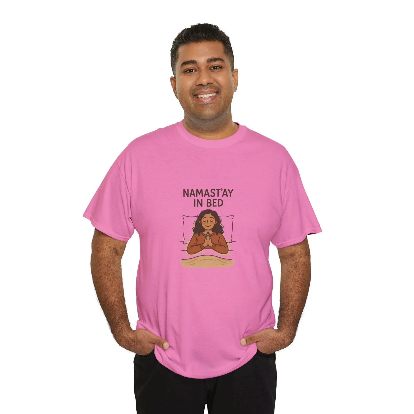 Namast'ay in Bed T-Shirt Printify